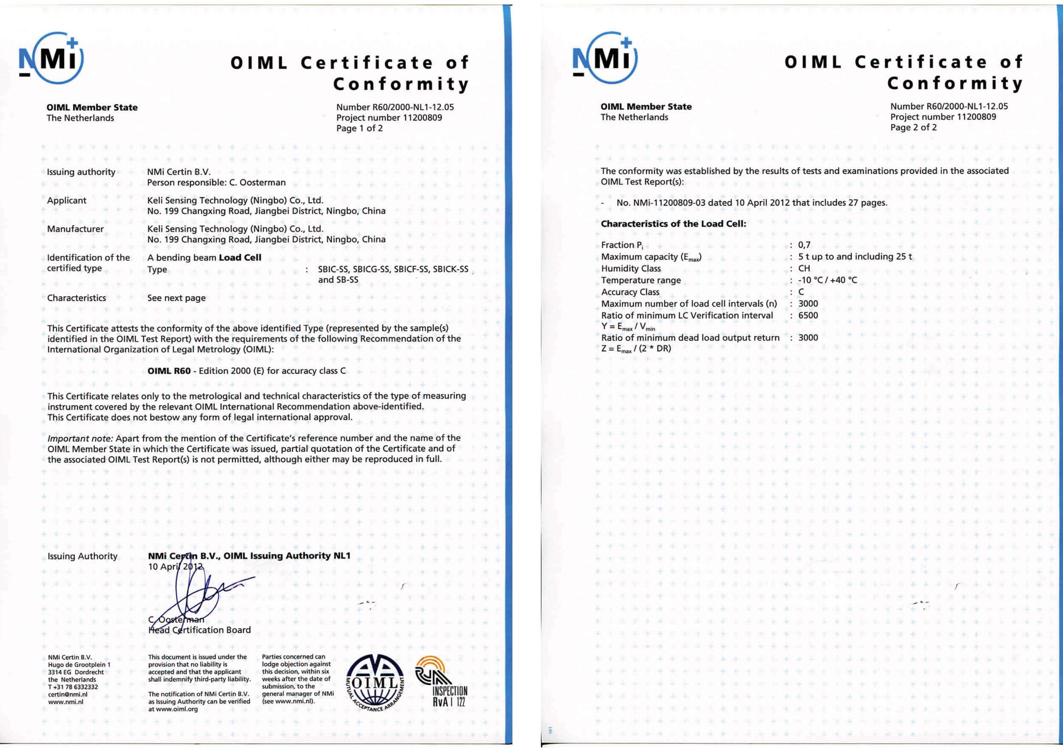 SBIC-SS 5-25t OIML